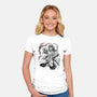 Water Breathing Hashira Sumi-E-Womens-Fitted-Tee-Astrobot Invention