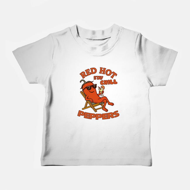 Red Hot Stay Chill Peppers-Baby-Basic-Tee-fanfabio