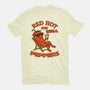 Red Hot Stay Chill Peppers-Mens-Basic-Tee-fanfabio