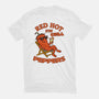 Red Hot Stay Chill Peppers-Mens-Basic-Tee-fanfabio