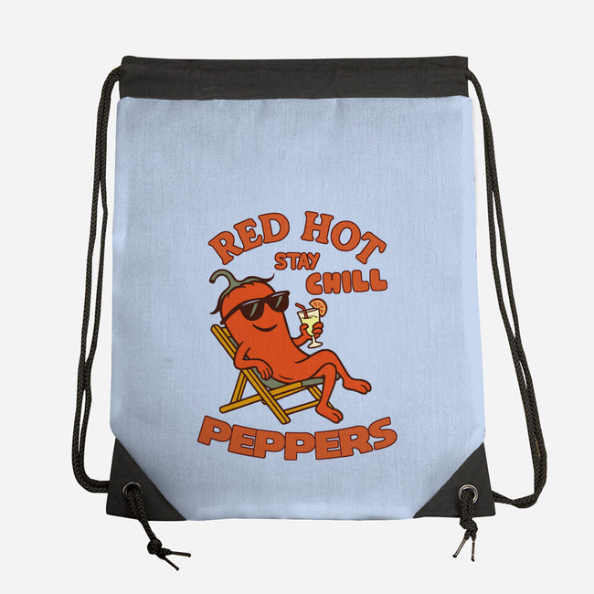 Red Hot Stay Chill Peppers-None-Drawstring-Bag-fanfabio