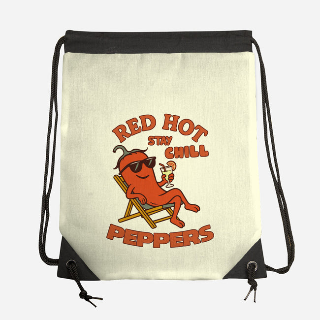 Red Hot Stay Chill Peppers-None-Drawstring-Bag-fanfabio