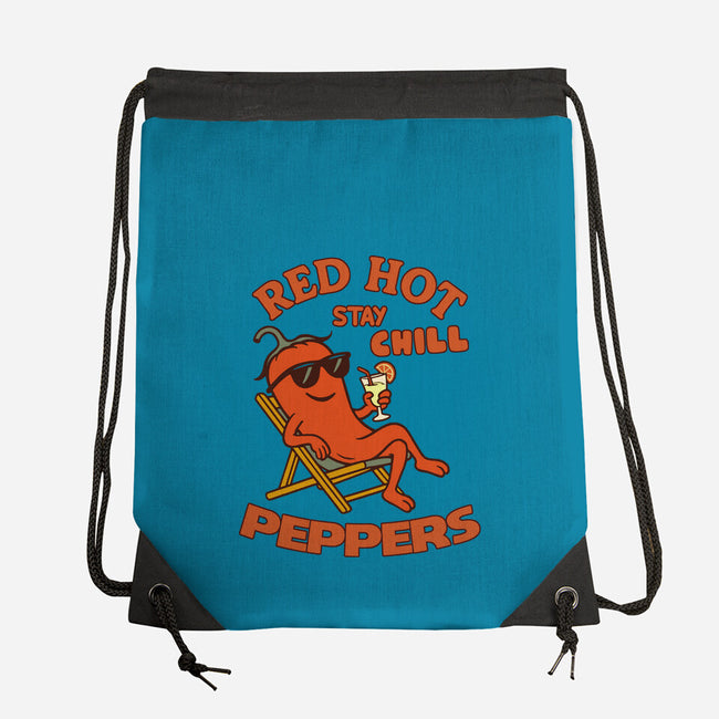 Red Hot Stay Chill Peppers-None-Drawstring-Bag-fanfabio
