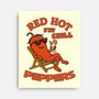 Red Hot Stay Chill Peppers-None-Stretched-Canvas-fanfabio