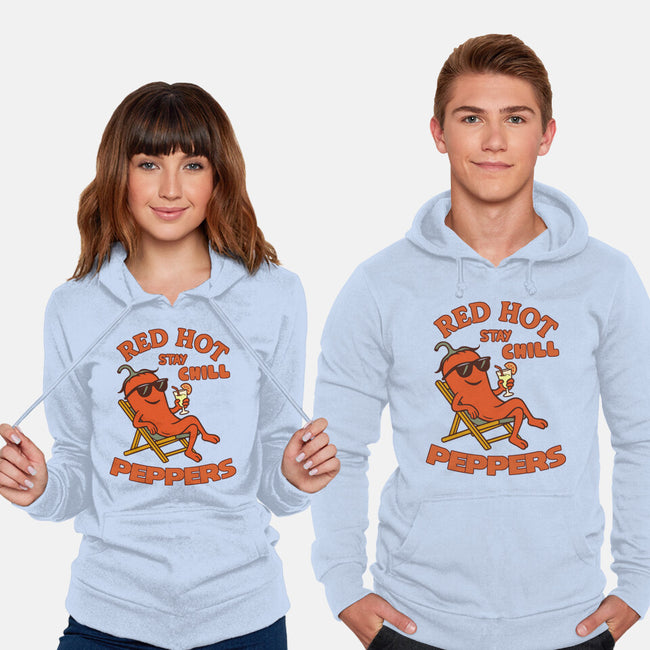 Red Hot Stay Chill Peppers-Unisex-Pullover-Sweatshirt-fanfabio