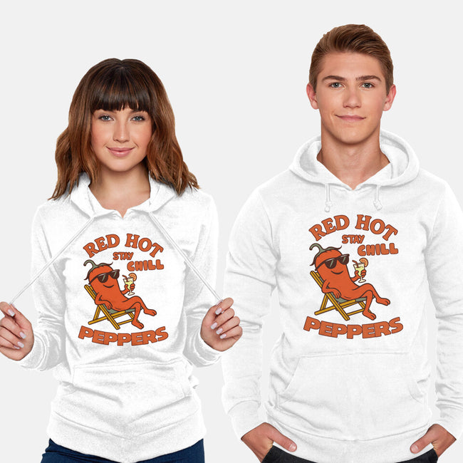Red Hot Stay Chill Peppers-Unisex-Pullover-Sweatshirt-fanfabio