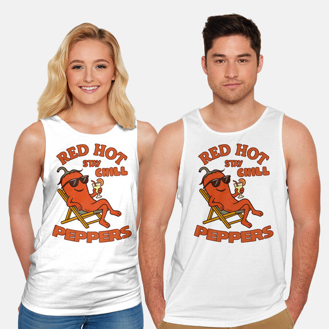 Red Hot Stay Chill Peppers-Unisex-Basic-Tank-fanfabio