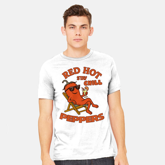Red Hot Stay Chill Peppers-Mens-Heavyweight-Tee-fanfabio