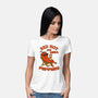 Red Hot Stay Chill Peppers-Womens-Basic-Tee-fanfabio