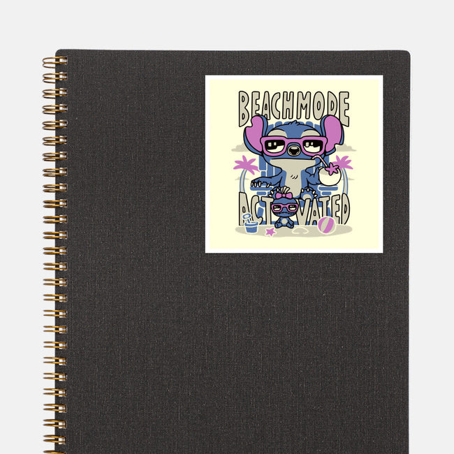 Beach Mode-None-Glossy-Sticker-naomori