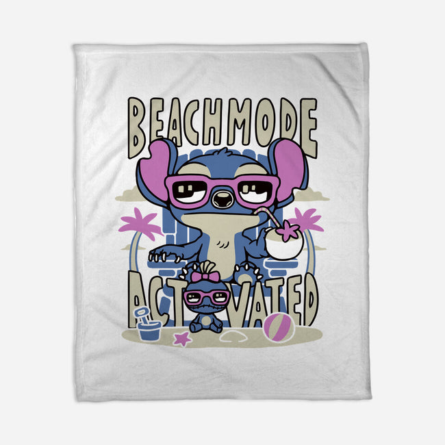 Beach Mode-None-Fleece-Blanket-naomori