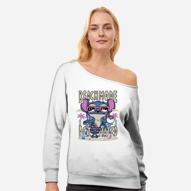 Beach Mode-Womens-Off Shoulder-Sweatshirt-naomori