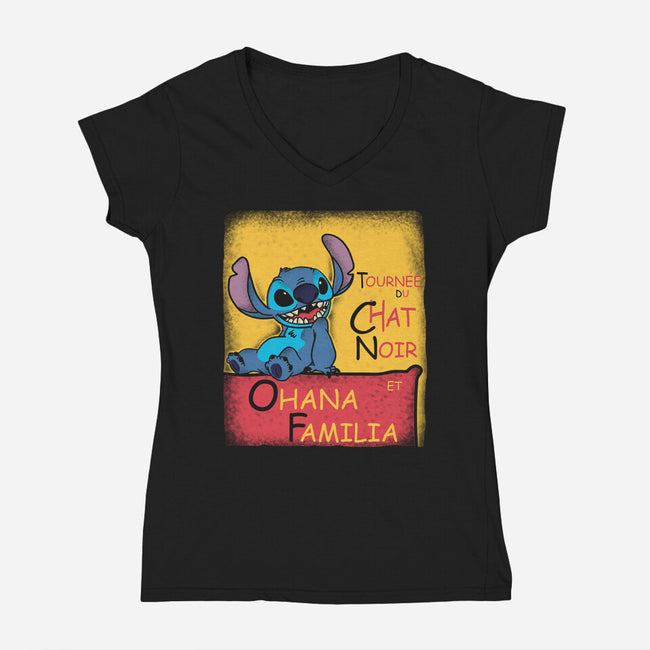 Ohana Familia-Womens-V-Neck-Tee-turborat14