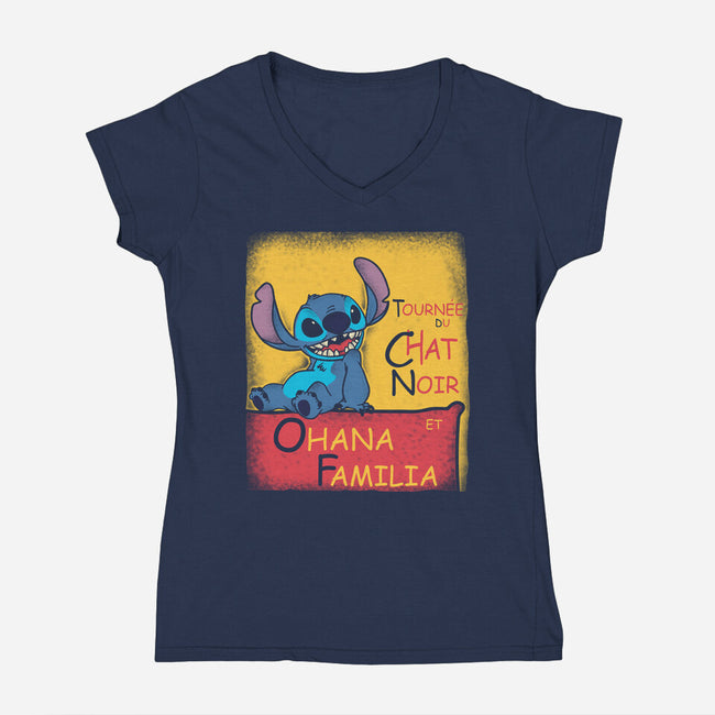 Ohana Familia-Womens-V-Neck-Tee-turborat14