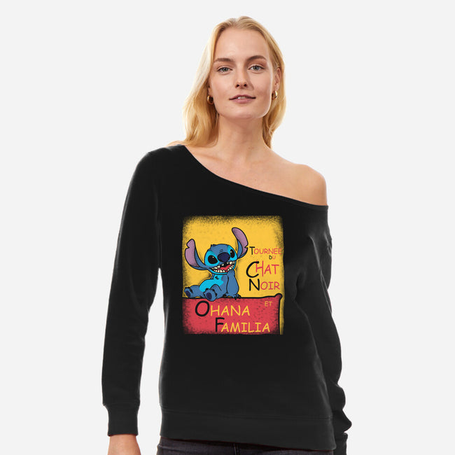 Ohana Familia-Womens-Off Shoulder-Sweatshirt-turborat14
