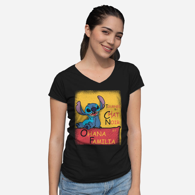 Ohana Familia-Womens-V-Neck-Tee-turborat14