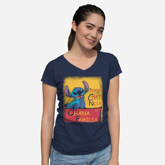 Ohana Familia-Womens-V-Neck-Tee-turborat14