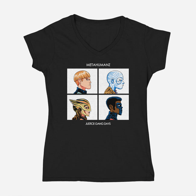Justice Days-Womens-V-Neck-Tee-PrimePremne