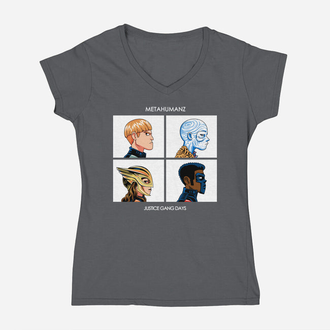 Justice Days-Womens-V-Neck-Tee-PrimePremne