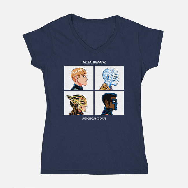 Justice Days-Womens-V-Neck-Tee-PrimePremne