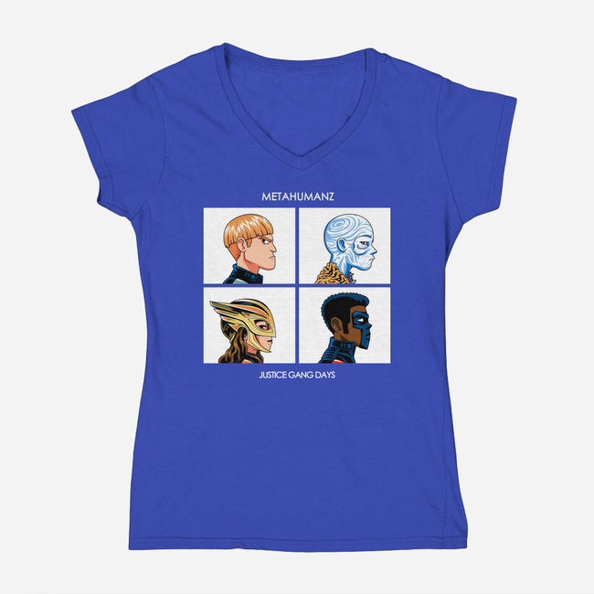Justice Days-Womens-V-Neck-Tee-PrimePremne