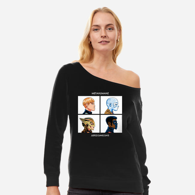 Justice Days-Womens-Off Shoulder-Sweatshirt-PrimePremne