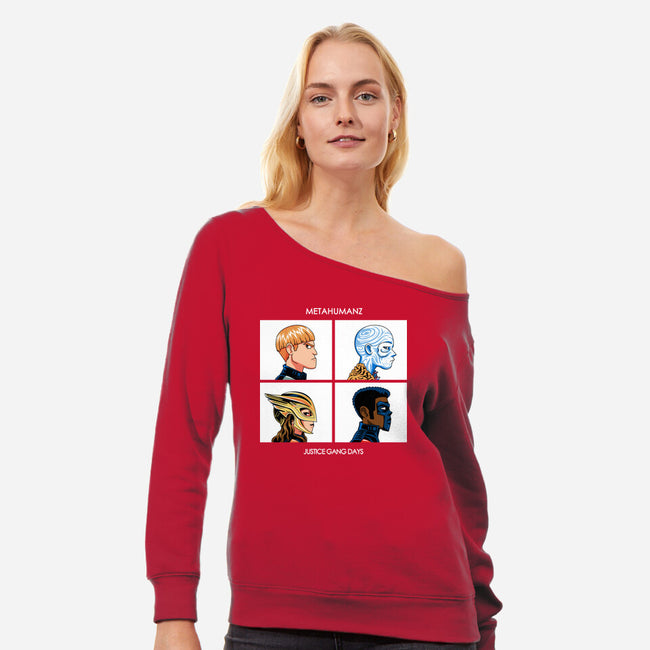 Justice Days-Womens-Off Shoulder-Sweatshirt-PrimePremne