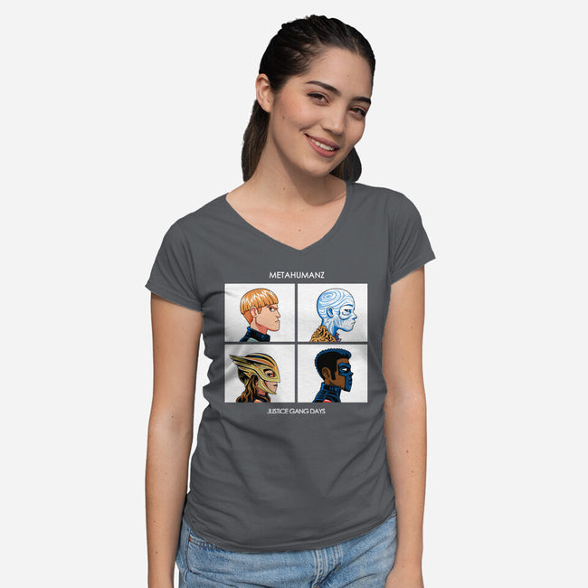 Justice Days-Womens-V-Neck-Tee-PrimePremne