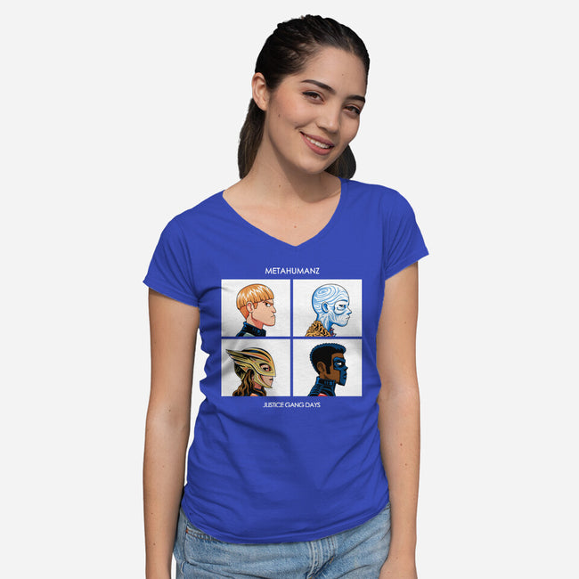 Justice Days-Womens-V-Neck-Tee-PrimePremne