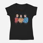 Rock Paper Salute-Womens-V-Neck-Tee-alfbocreative