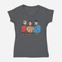 Rock Paper Salute-Womens-V-Neck-Tee-alfbocreative