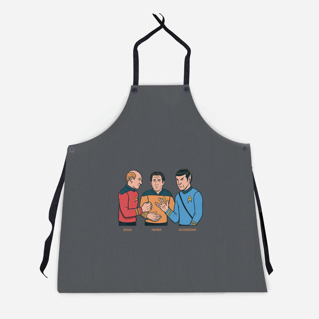 Rock Paper Salute-Unisex-Kitchen-Apron-alfbocreative