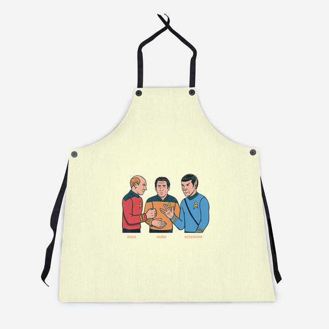 Rock Paper Salute-Unisex-Kitchen-Apron-alfbocreative