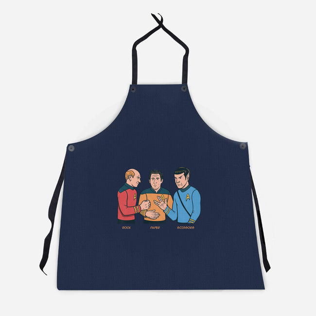 Rock Paper Salute-Unisex-Kitchen-Apron-alfbocreative