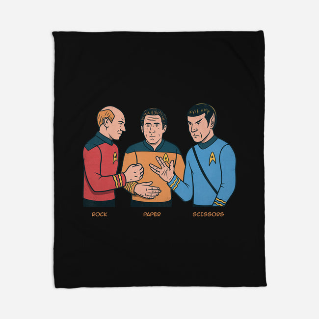 Rock Paper Salute-None-Fleece-Blanket-alfbocreative