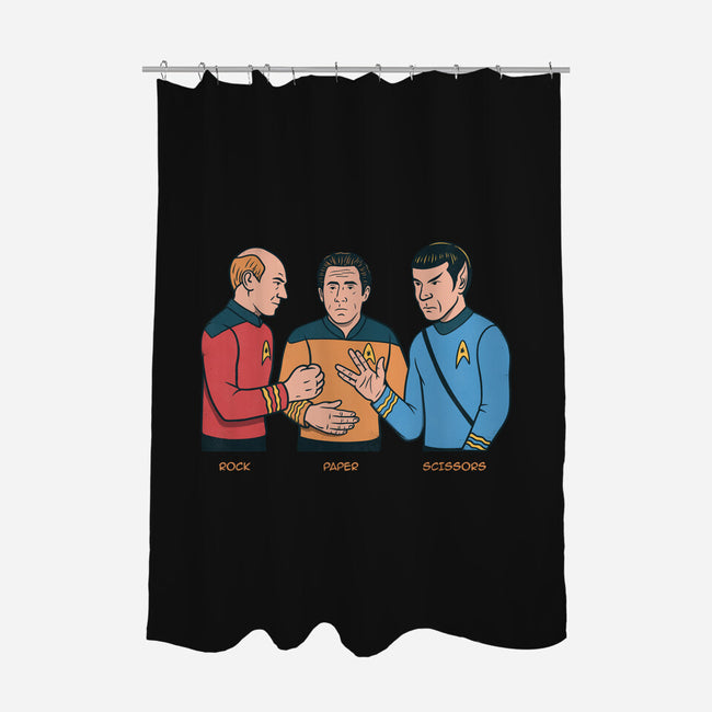 Rock Paper Salute-None-Polyester-Shower Curtain-alfbocreative