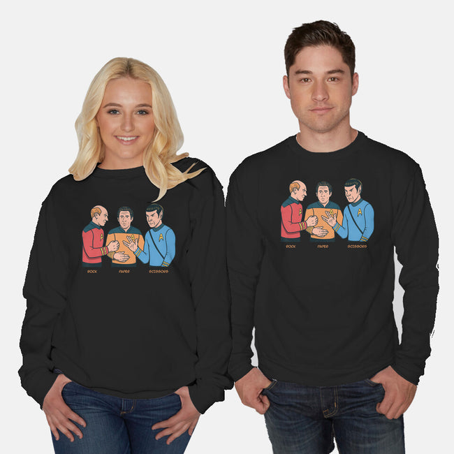 Rock Paper Salute-Unisex-Crew Neck-Sweatshirt-alfbocreative