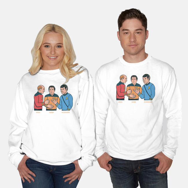 Rock Paper Salute-Unisex-Crew Neck-Sweatshirt-alfbocreative