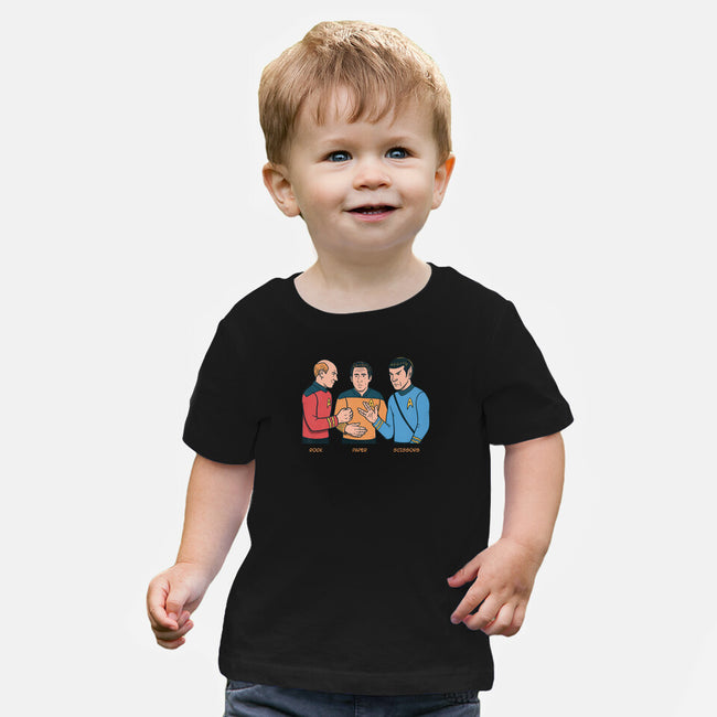Rock Paper Salute-Baby-Basic-Tee-alfbocreative