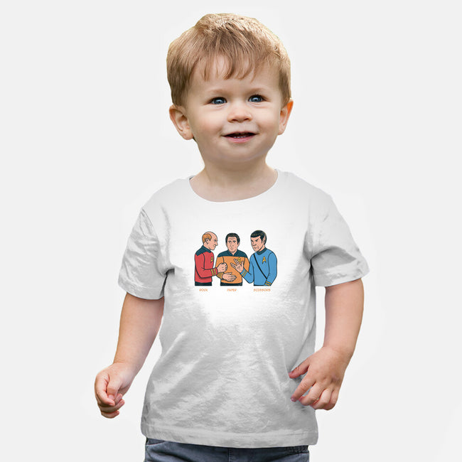 Rock Paper Salute-Baby-Basic-Tee-alfbocreative