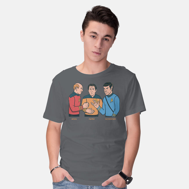 Rock Paper Salute-Mens-Basic-Tee-alfbocreative