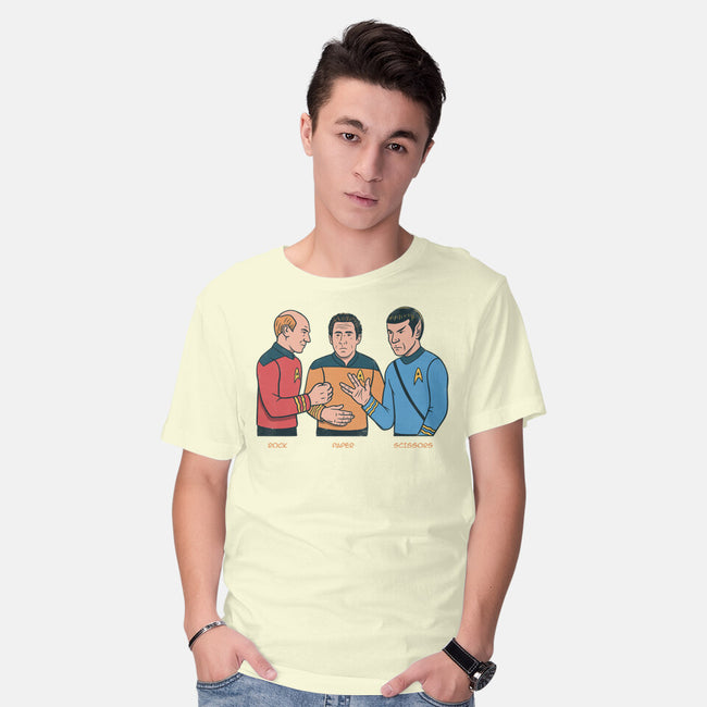 Rock Paper Salute-Mens-Basic-Tee-alfbocreative