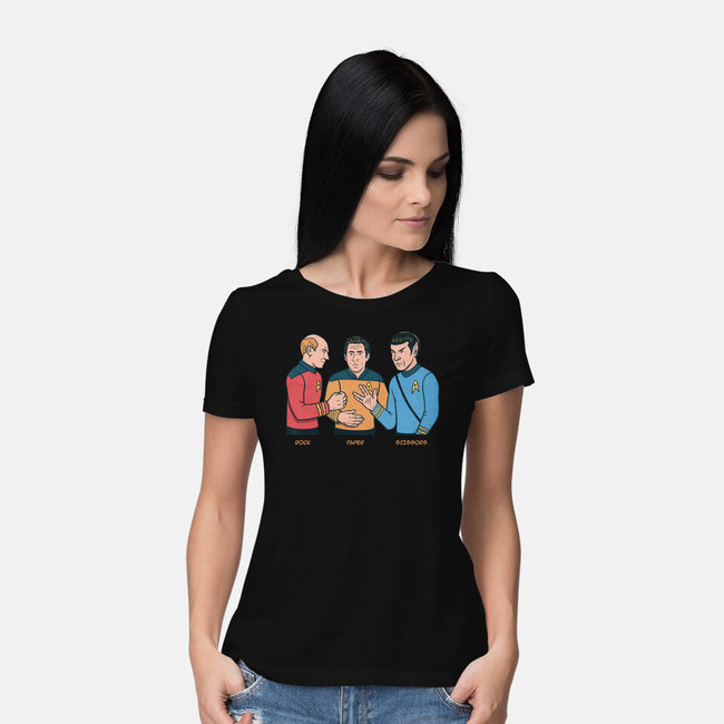 Rock Paper Salute-Womens-Basic-Tee-alfbocreative