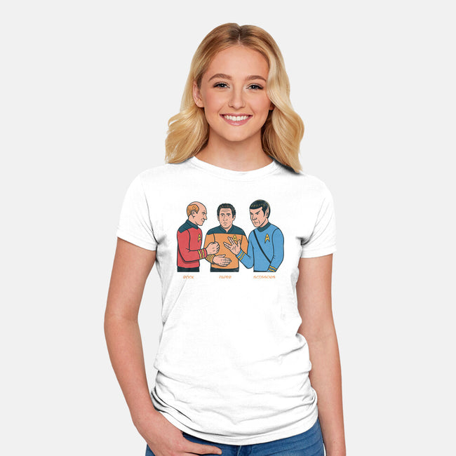 Rock Paper Salute-Womens-Fitted-Tee-alfbocreative