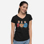 Rock Paper Salute-Womens-V-Neck-Tee-alfbocreative