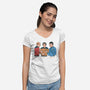Rock Paper Salute-Womens-V-Neck-Tee-alfbocreative