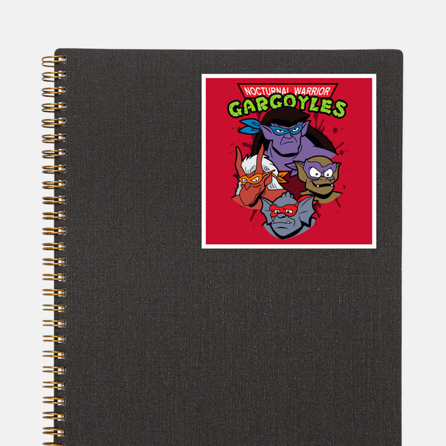 Nocturnal Warrior Gargoyles-None-Glossy-Sticker-Boggs Nicolas