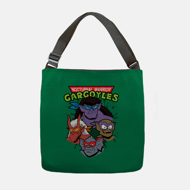Nocturnal Warrior Gargoyles-None-Adjustable Tote-Bag-Boggs Nicolas