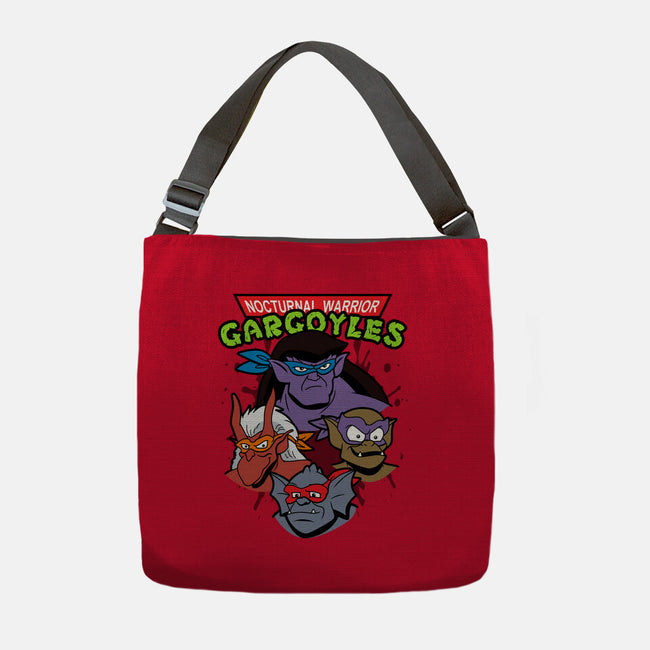 Nocturnal Warrior Gargoyles-None-Adjustable Tote-Bag-Boggs Nicolas