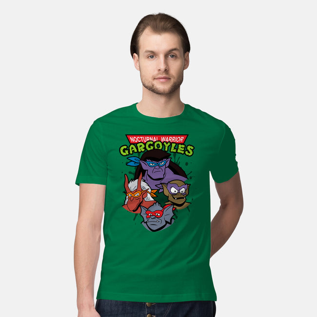 Nocturnal Warrior Gargoyles-Mens-Premium-Tee-Boggs Nicolas